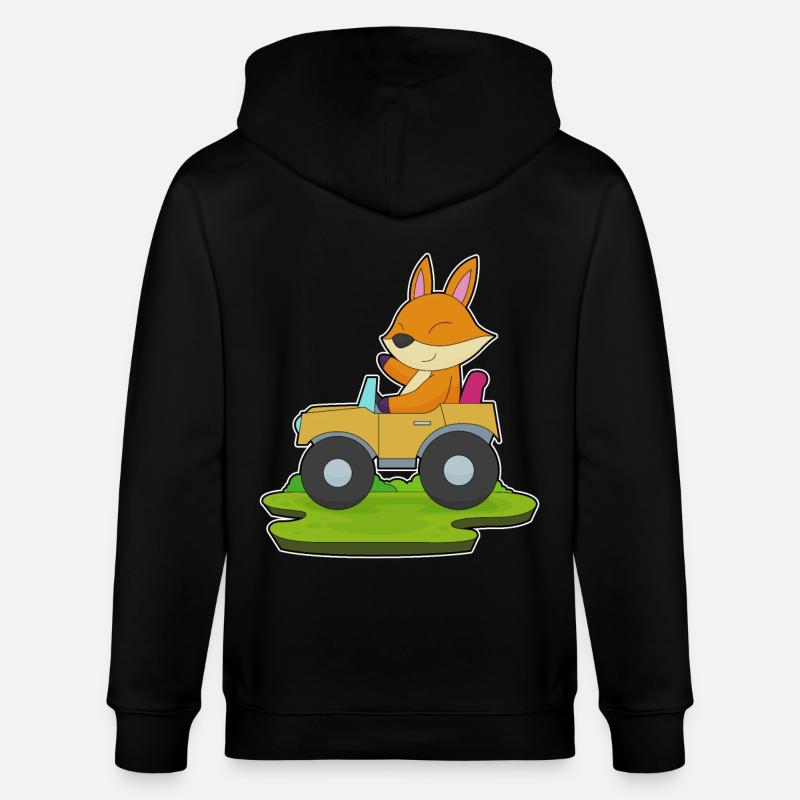 Fuchs Auto - Stanley/Stella Unisex Bio-Kapuzenjacke CULTIVATOR  - Schwarz