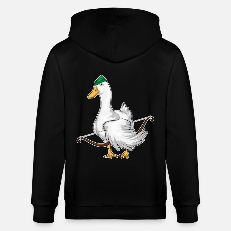 Archer de canard - Veste à capuche bio CULTIVATOR Stanley/Stella Unisexe - noir