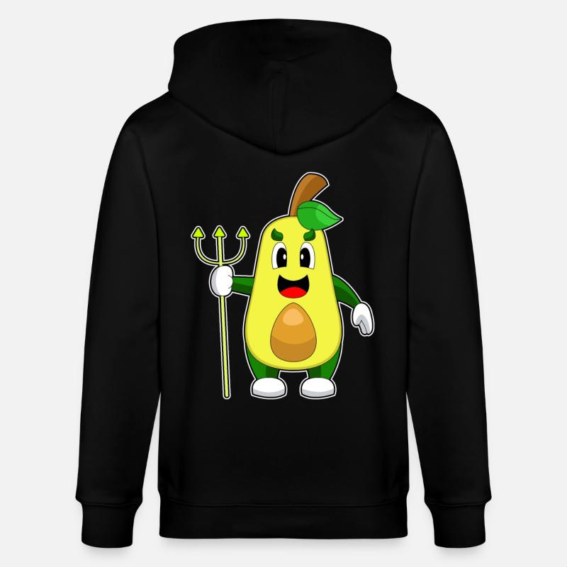 Avocat Halloween Devil - Veste à capuche bio CULTIVATOR Stanley/Stella Unisexe - noir