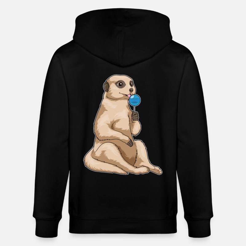 Suces suricates - Veste à capuche bio CULTIVATOR Stanley/Stella Unisexe - noir