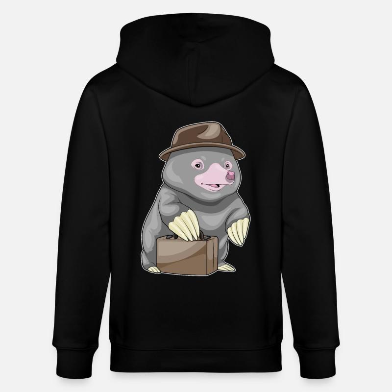 Porte-documents Mole Entrepreneur - Veste à capuche bio CULTIVATOR Stanley/Stella Unisexe - noir