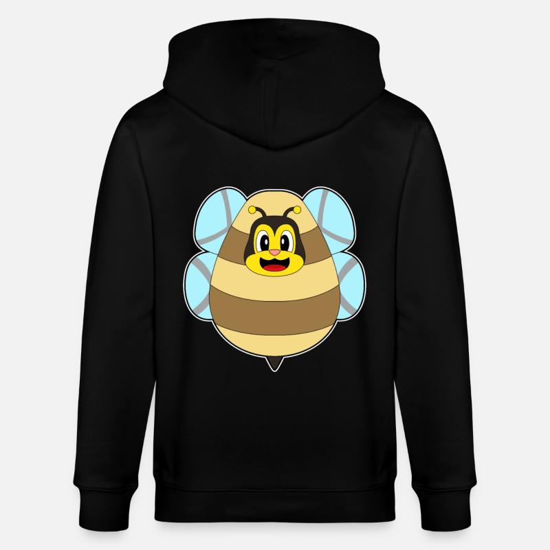 Oeuf de Pâques abeille - Veste à capuche bio CULTIVATOR Stanley/Stella Unisexe - noir