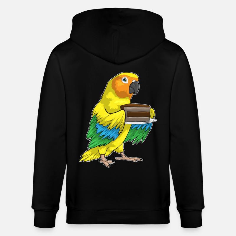 Gâteau d’anniversaire perroquet - Veste à capuche bio CULTIVATOR Stanley/Stella Unisexe - noir