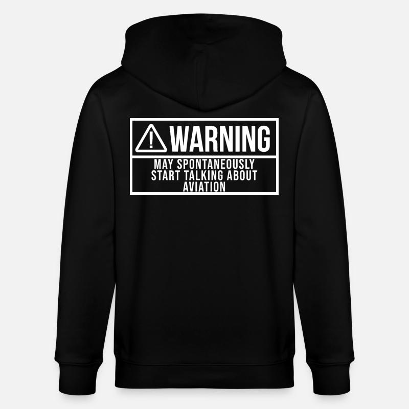 Luftfahrt - Stanley/Stella Unisex Bio-Kapuzenjacke CULTIVATOR  - Schwarz