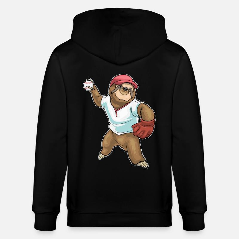 Gant de baseball Sloth - Veste à capuche bio CULTIVATOR Stanley/Stella Unisexe - noir