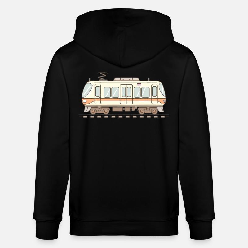 Eisenbahn Comic Look - Stanley/Stella Unisex Bio-Kapuzenjacke CULTIVATOR  - Schwarz