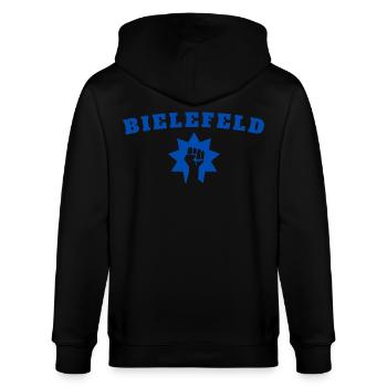Bielefeld - Stanley/Stella Unisex Bio-Kapuzenjacke CULTIVATOR  - Schwarz - Hinten - Anna (173cm)