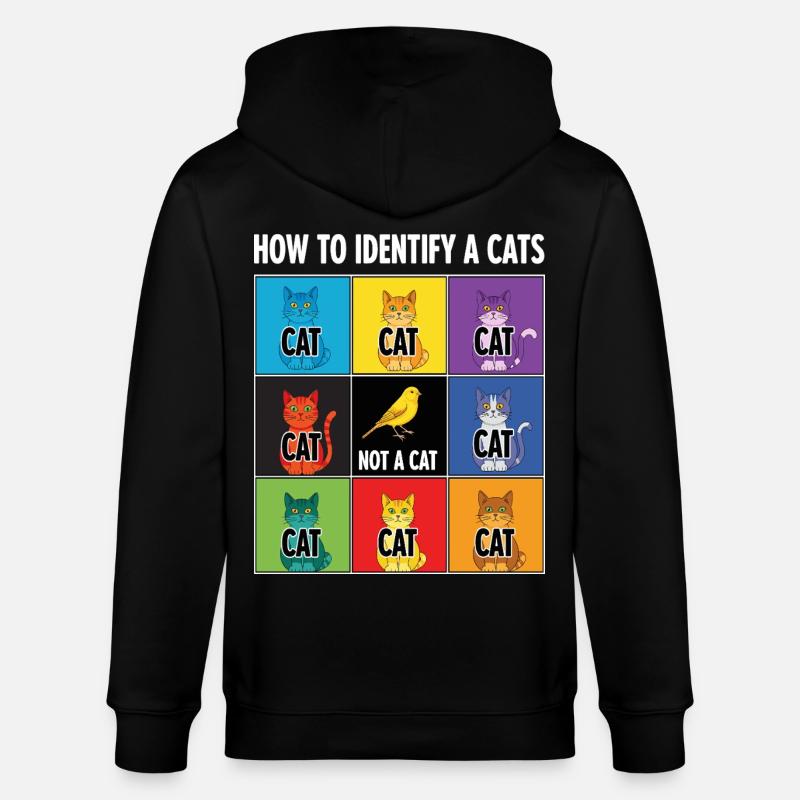 Guide d’identification des chats - Veste à capuche bio CULTIVATOR Stanley/Stella Unisexe - noir