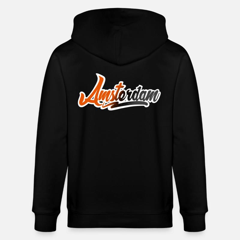 Amsterdam - Stanley/Stella Unisex Bio-Kapuzenjacke CULTIVATOR  - Schwarz