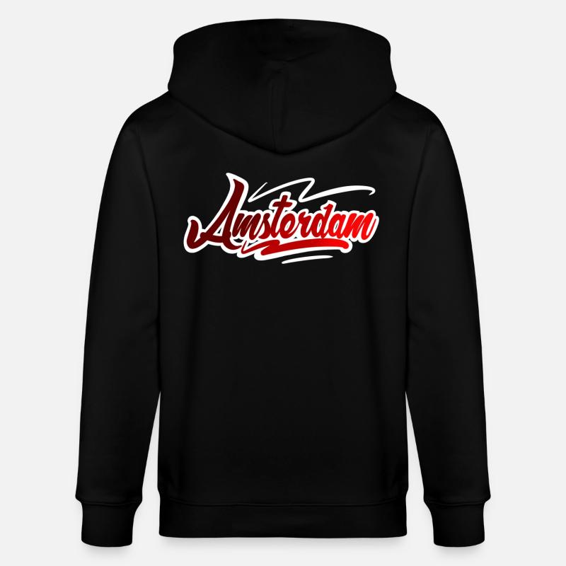 Amsterdam - Stanley/Stella Unisex Bio-Kapuzenjacke CULTIVATOR  - Schwarz