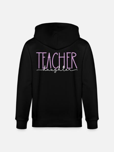 Enseignant Fille Fière Mignon Cadeau - Veste à capuche bio CULTIVATOR Stanley/Stella Unisexe - noir