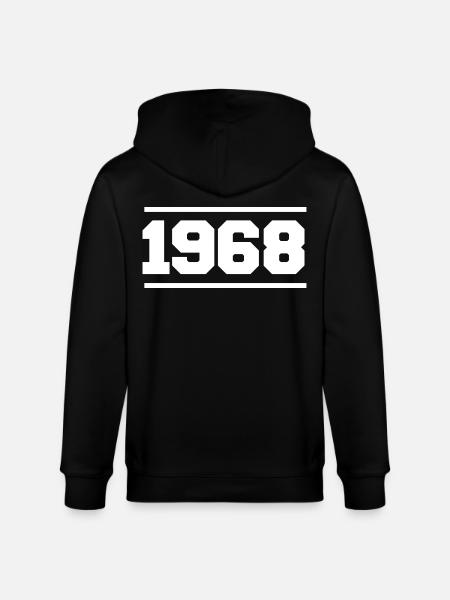 1968 Cadeau rétro 1968 - Veste à capuche bio CULTIVATOR Stanley/Stella Unisexe - noir