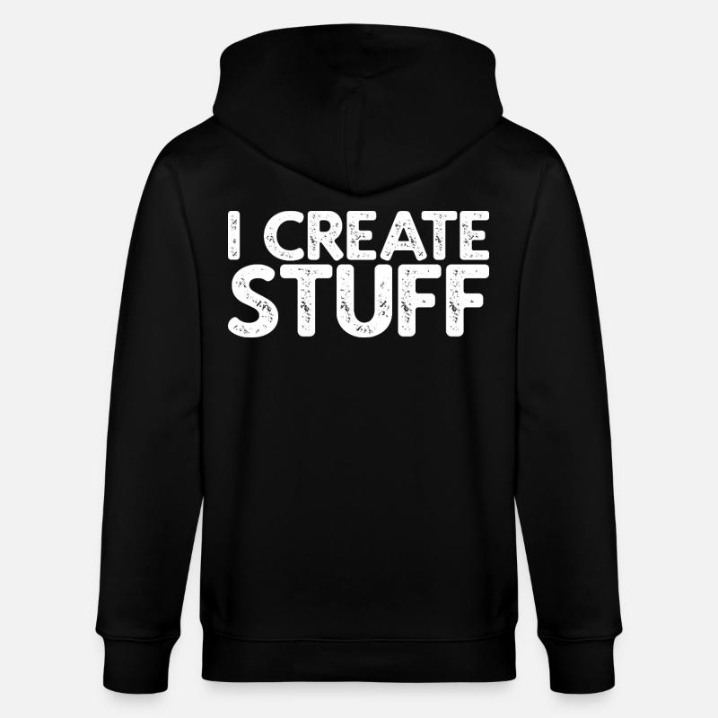 I Create Stuff - Stanley/Stella Unisex Bio-Kapuzenjacke CULTIVATOR - Schwarz