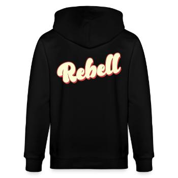 rebel dieb rowdy rebell bandit hustler gang crime - Stanley/Stella Unisex Bio-Kapuzenjacke CULTIVATOR  - Schwarz - Hinten - Anna (173cm)