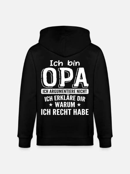 Grandpa's Grandpa's Gift - Stanley/Stella CULTIVATOR Unisex Organic Hooded Jacket - black