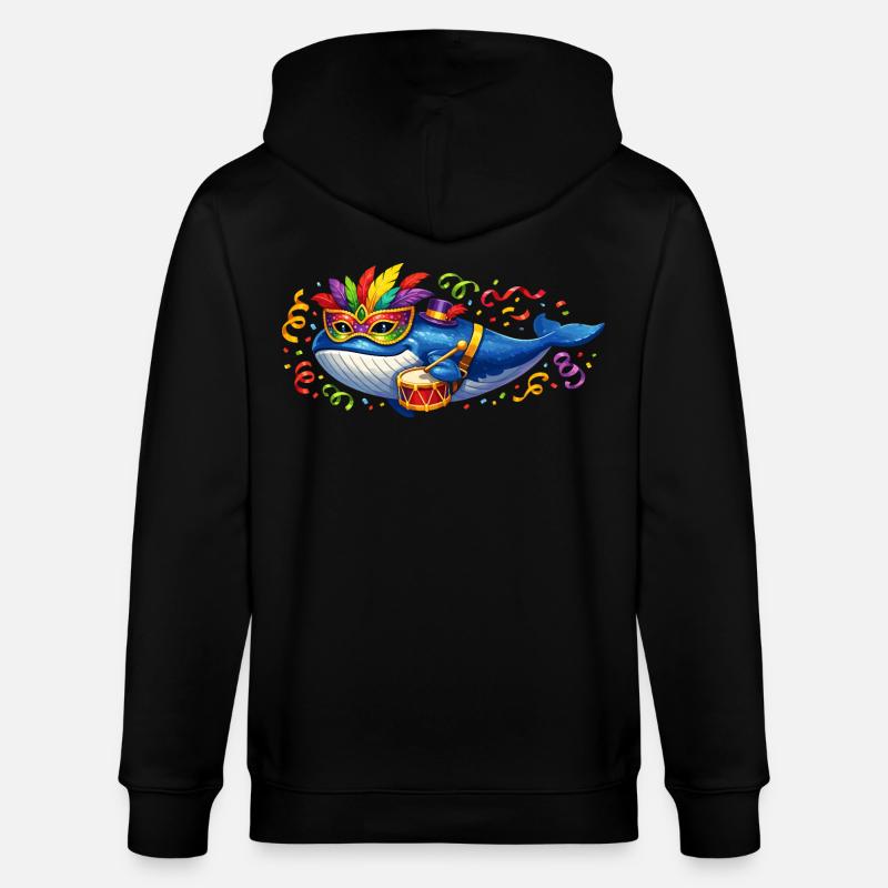 Cadeau du Carnaval de Karnewal - Veste à capuche bio CULTIVATOR Stanley/Stella Unisexe - noir