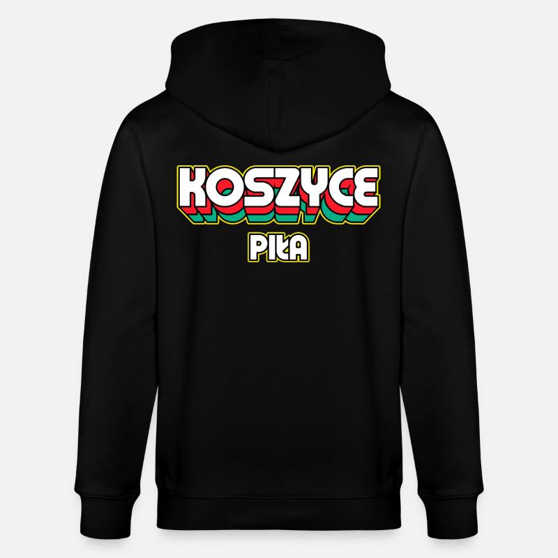 Košice Piła. Nom du district rétro - Veste à capuche bio CULTIVATOR Stanley/Stella Unisexe - noir