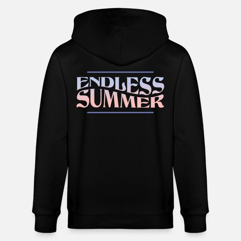 Endless Summer – Retro Sommer-Vibes - Stanley/Stella Unisex Bio-Kapuzenjacke CULTIVATOR  - Schwarz