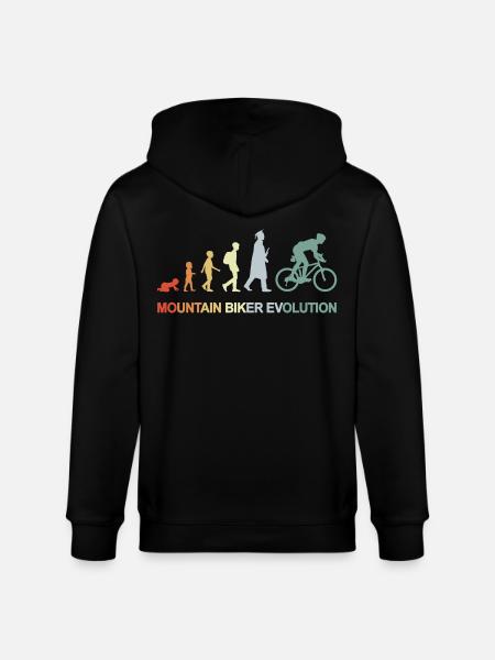 Mountainbiker Evolution - Stanley/Stella Unisex Bio-Kapuzenjacke CULTIVATOR  - Schwarz