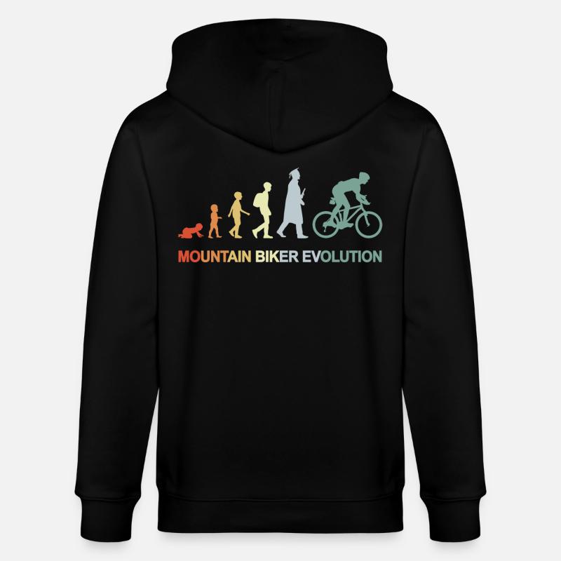 Évolution du vététiste - Veste à capuche bio CULTIVATOR Stanley/Stella Unisexe - noir