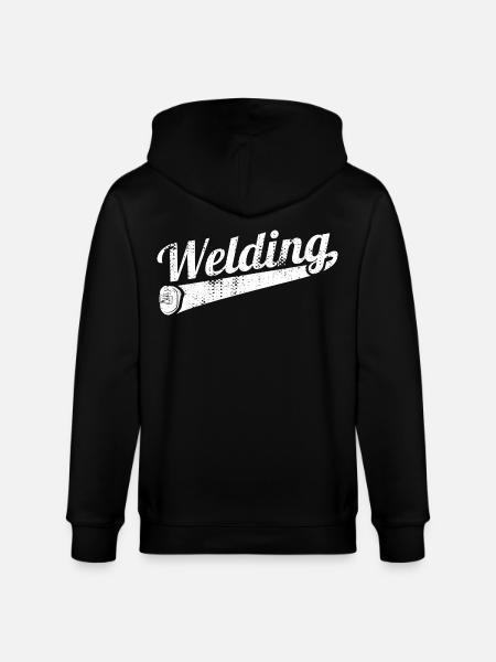 Funny Welder - Stanley/Stella CULTIVATOR  Unisex Organic Hooded Jacket - black