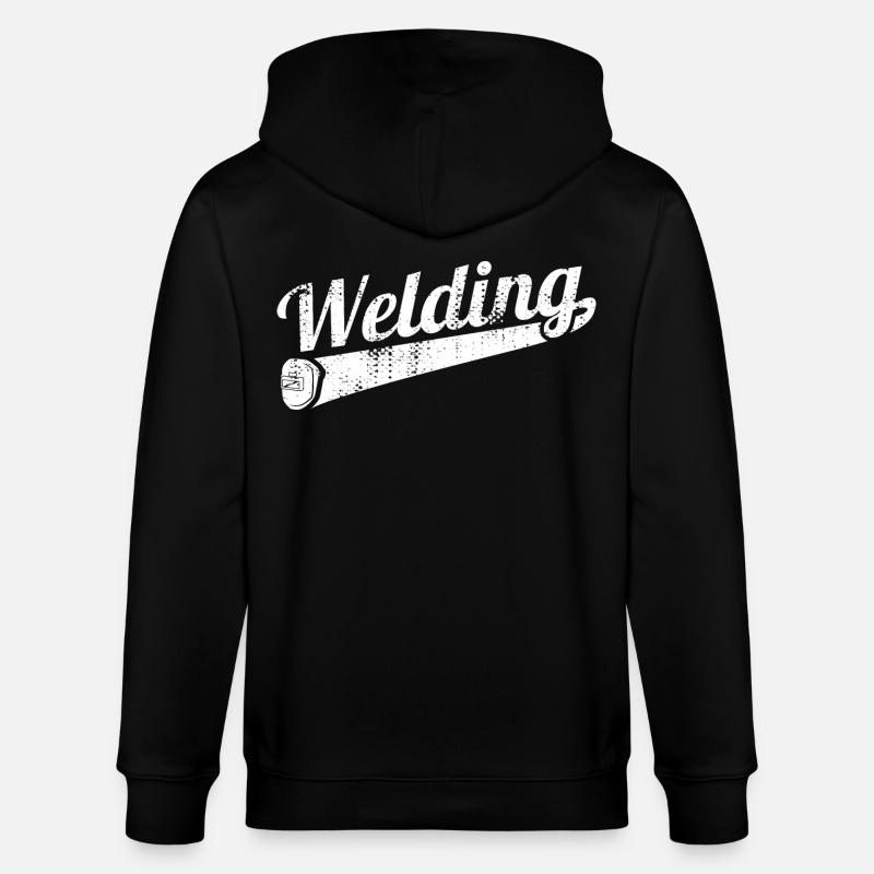 Lustiger Schweißer - Stanley/Stella Unisex Bio-Kapuzenjacke CULTIVATOR  - Schwarz