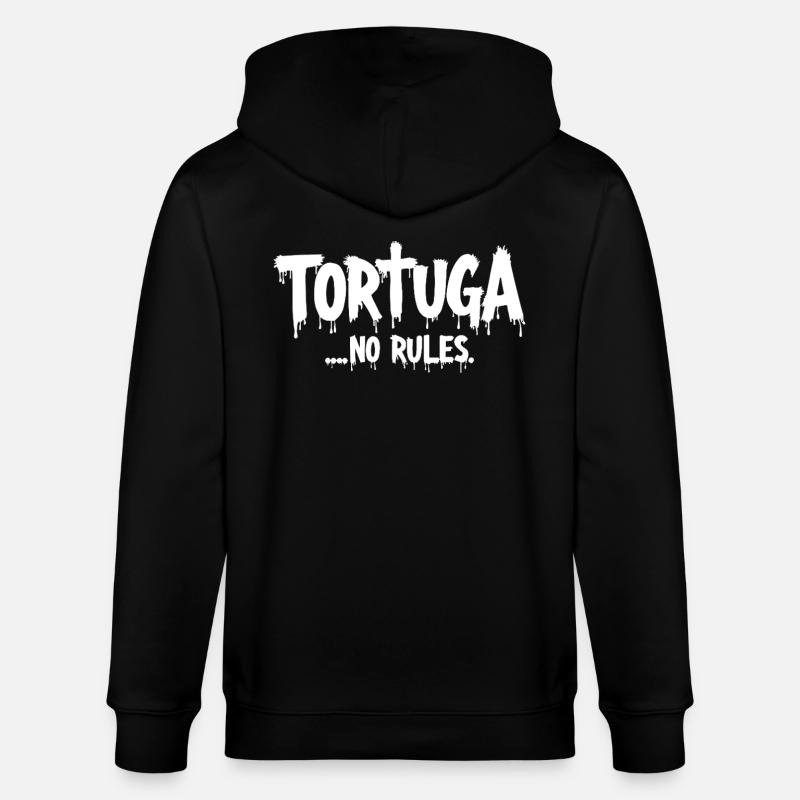 Tortuga – Pas de règles - Veste à capuche bio CULTIVATOR Stanley/Stella Unisexe - noir