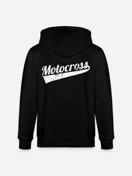 Motocross rétro - Veste à capuche bio CULTIVATOR Stanley/Stella Unisexe - noir