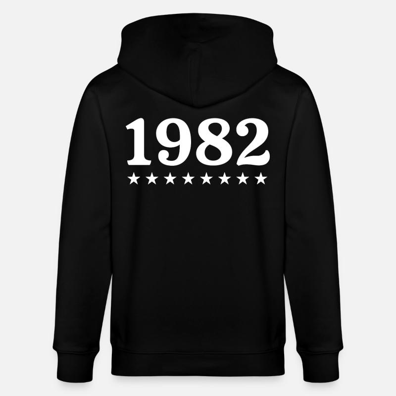 1982 Limited Edition 1982 Retro 1982 - Stanley/Stella Unisex Bio-Kapuzenjacke CULTIVATOR  - Schwarz