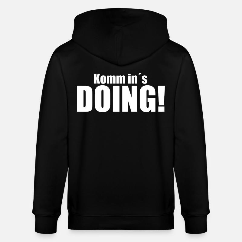 Komm in´s DOING! - Stanley/Stella Unisex Bio-Kapuzenjacke CULTIVATOR  - Schwarz