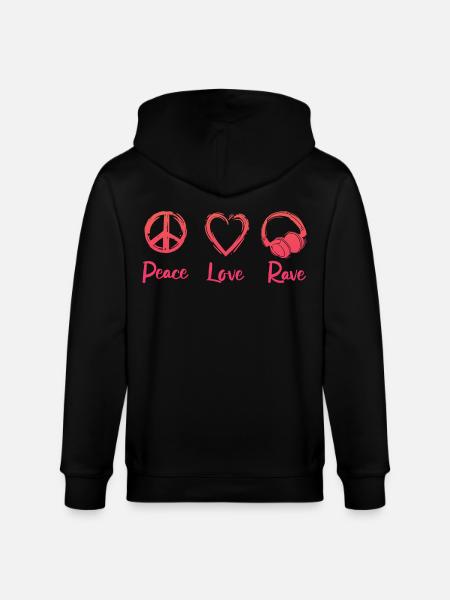 Rave Party - Stanley/Stella Unisex Bio-Kapuzenjacke CULTIVATOR  - Schwarz