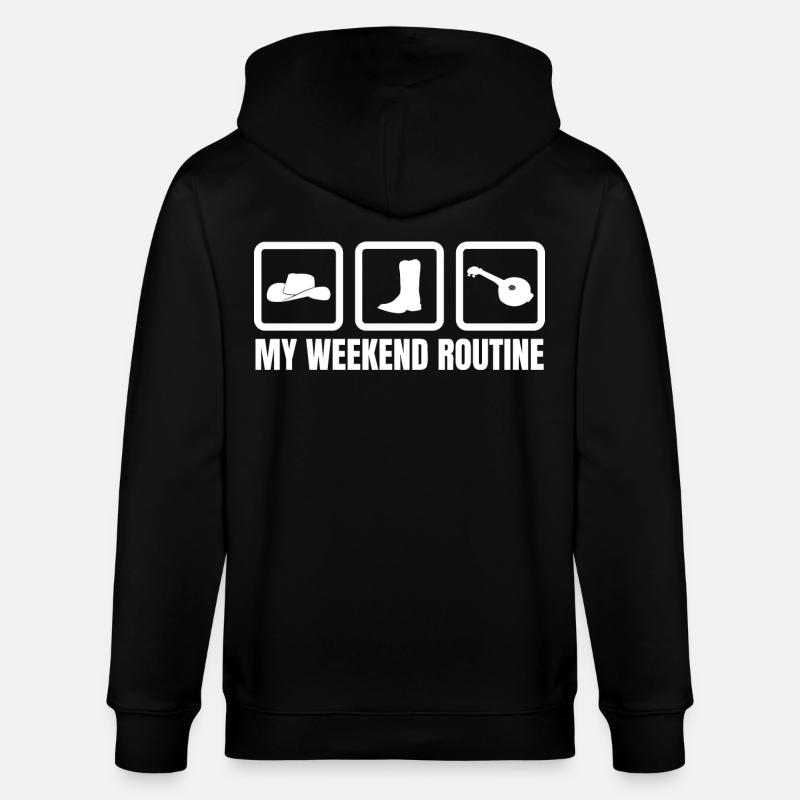 Banjo Wochenendroutine - Stanley/Stella Unisex Bio-Kapuzenjacke CULTIVATOR  - Schwarz