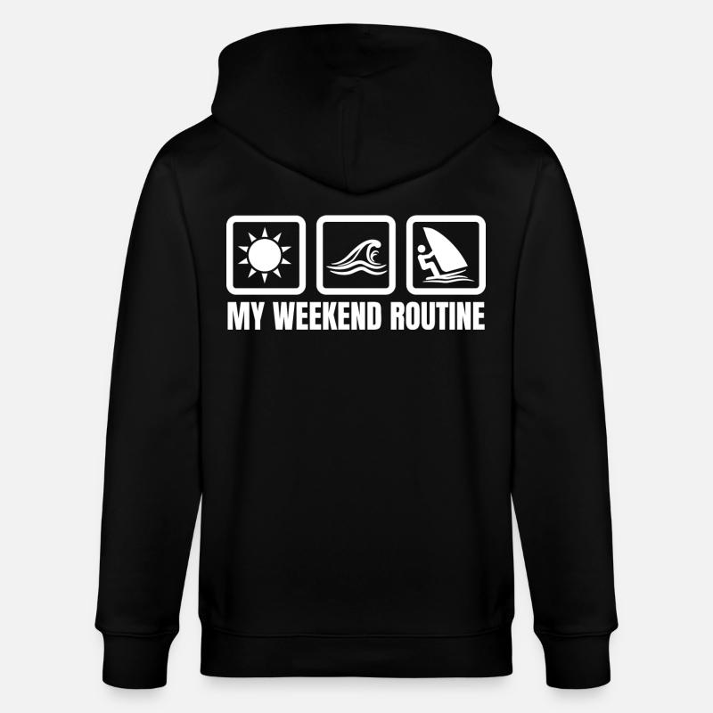 Ma routine du week-end - Veste à capuche bio CULTIVATOR Stanley/Stella Unisexe - noir