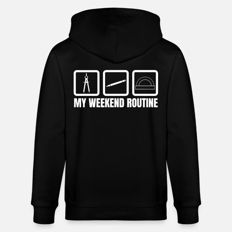 Routine du week-end de l’architecte - Veste à capuche bio CULTIVATOR Stanley/Stella Unisexe - noir