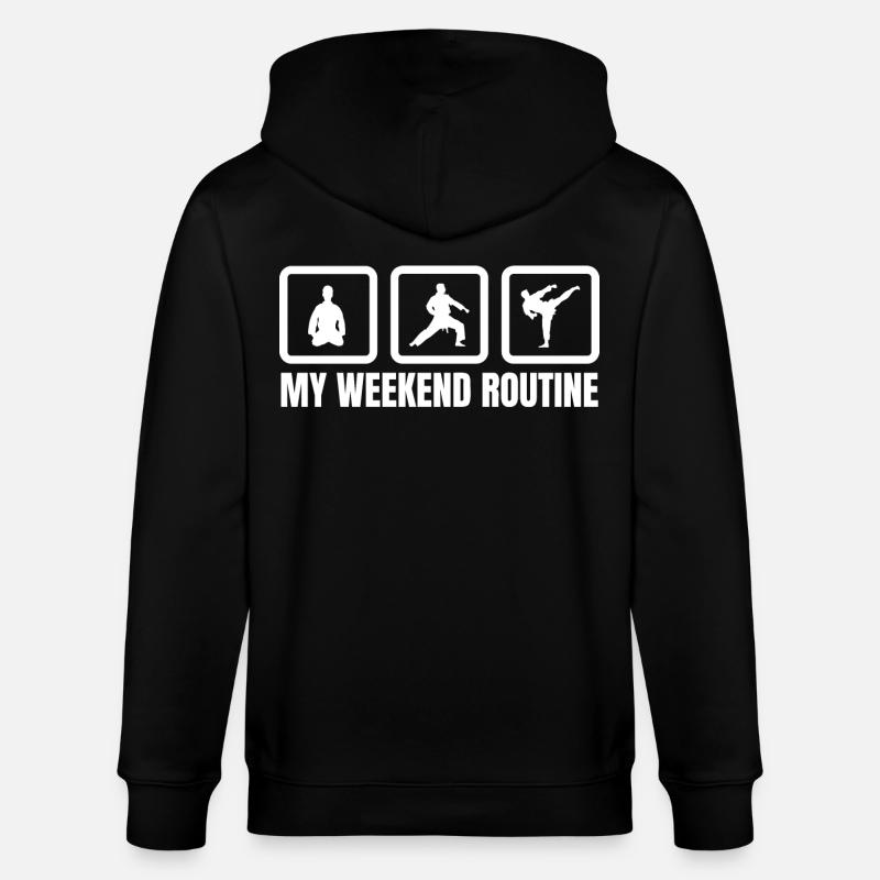 Week-end de karaté - Veste à capuche bio CULTIVATOR Stanley/Stella Unisexe - noir