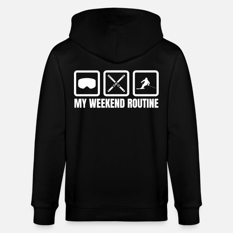 Ma routine du week-end - Veste à capuche bio CULTIVATOR Stanley/Stella Unisexe - noir