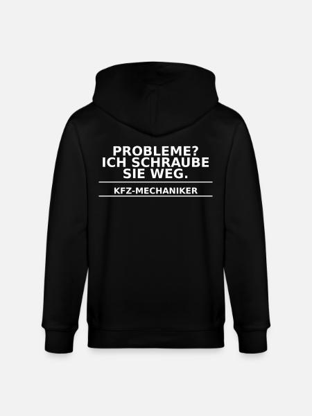 Car mechanic – problems? I unscrew them - Stanley/Stella CULTIVATOR  Unisex Organic Hooded Jacket - black
