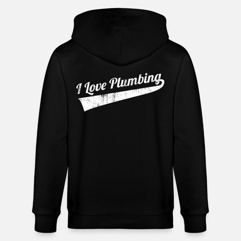 Klempner Spruch - Stanley/Stella Unisex Bio-Kapuzenjacke CULTIVATOR  - Schwarz