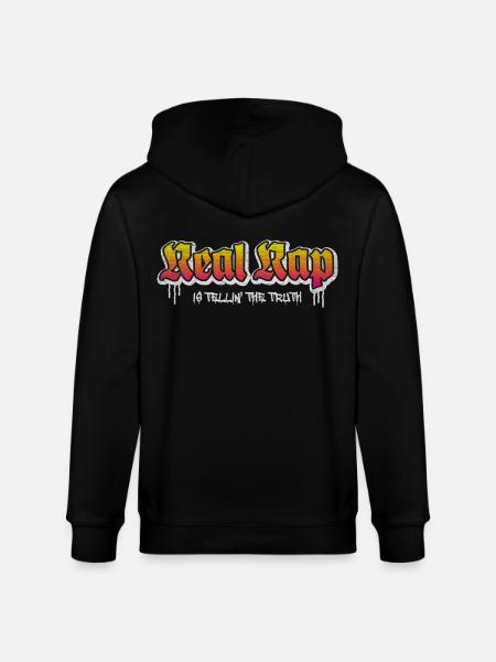 Real Rap - Stanley/Stella Unisex Bio-Kapuzenjacke CULTIVATOR  - Schwarz