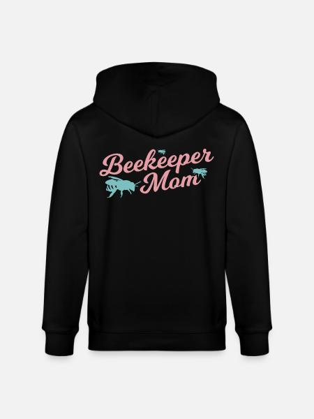 Funny beekeeper mom - Stanley/Stella CULTIVATOR  Unisex Organic Hooded Jacket - black