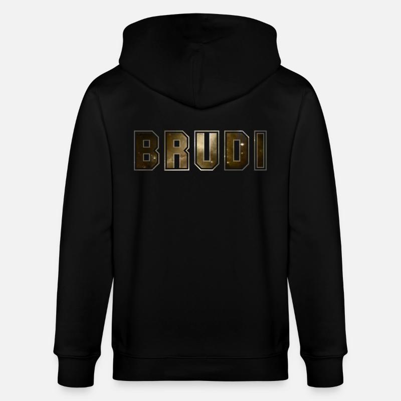 Brudi - Stanley/Stella Unisex Bio-Kapuzenjacke CULTIVATOR  - Schwarz