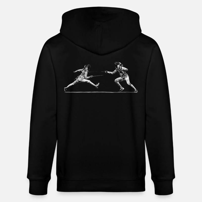 Fechten - Stanley/Stella Unisex Bio-Kapuzenjacke CULTIVATOR  - Schwarz