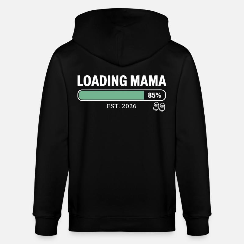 Loading Mama 2026 Schwangerschaft - Stanley/Stella Unisex Bio-Kapuzenjacke CULTIVATOR  - Schwarz
