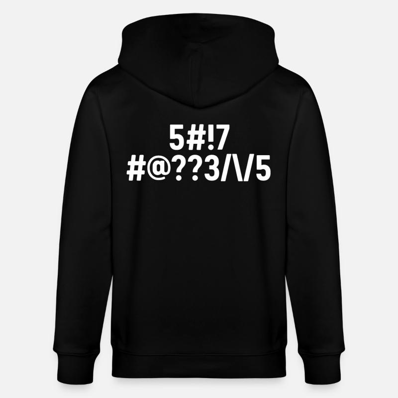 Scheiße passieren codiert - Stanley/Stella Unisex Bio-Kapuzenjacke CULTIVATOR  - Schwarz