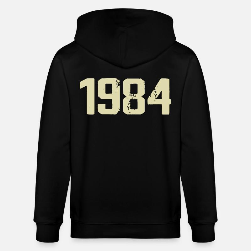 Jubilee 1984 - Stanley/Stella CULTIVATOR  Unisex Organic Hooded Jacket - black