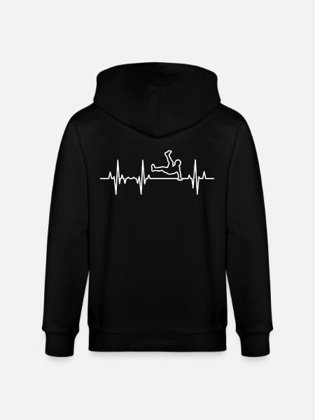 Breakdance Herzlinie - Stanley/Stella Unisex Bio-Kapuzenjacke CULTIVATOR  - Schwarz
