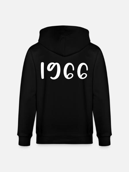 1966 Édition limitée 60e anniversaire 1966 - Veste à capuche bio CULTIVATOR Stanley/Stella Unisexe - noir