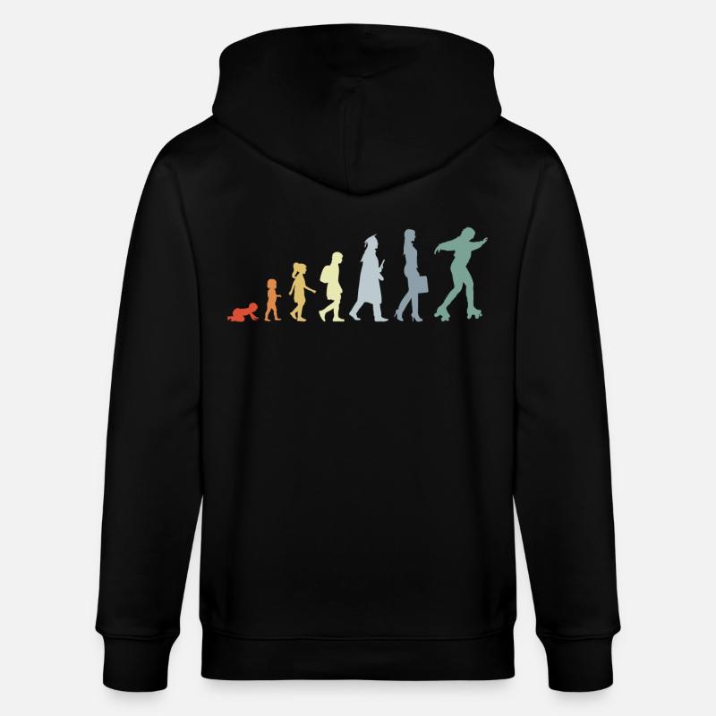 Roller Skater Evolution - Stanley/Stella Unisex Bio-Kapuzenjacke CULTIVATOR  - Schwarz