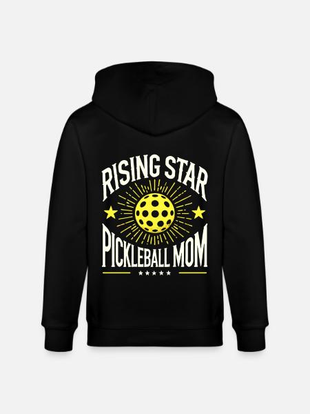 Rising Star Pickleball Mom - Stanley/Stella CULTIVATOR Unisex Organic Hooded Jacket - black