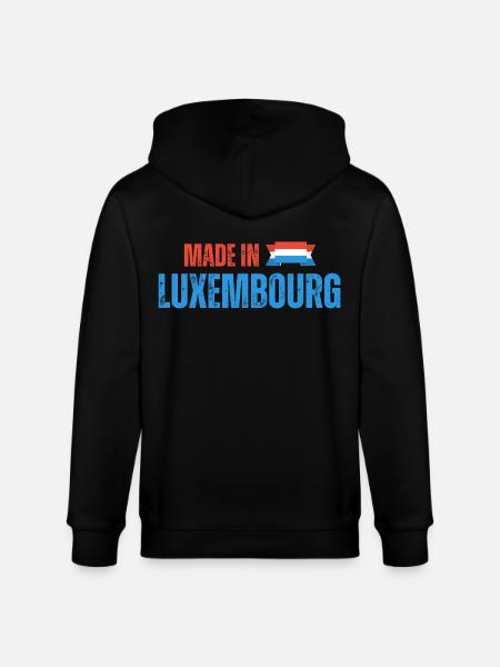 Made in Luxembourg, Luxembourg pride - Stanley/Stella CULTIVATOR Unisex Organic Hooded Jacket - black